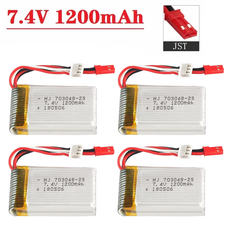 Lithium Battery 12V - Pin Lipo 2S 7.4V 1200mAh 703048,