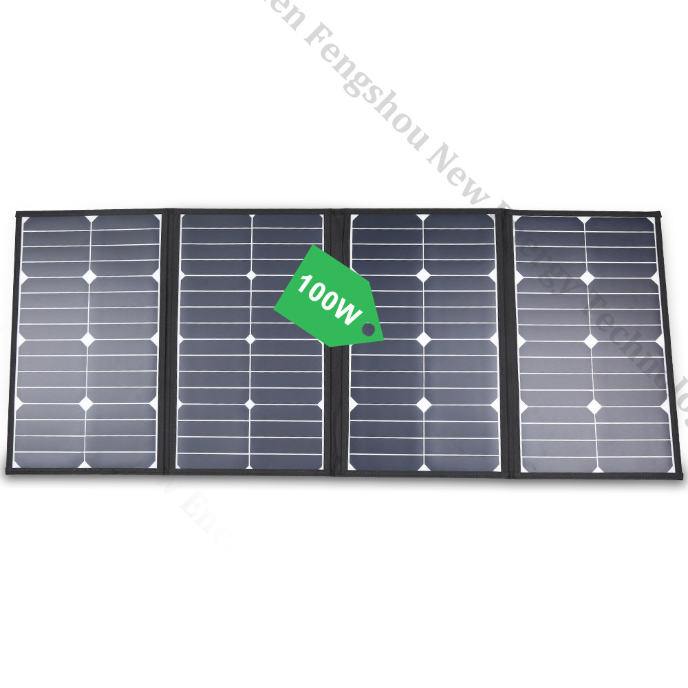 Portable 100 Watt Folding Sola - đánh giá và giá Solar Panel