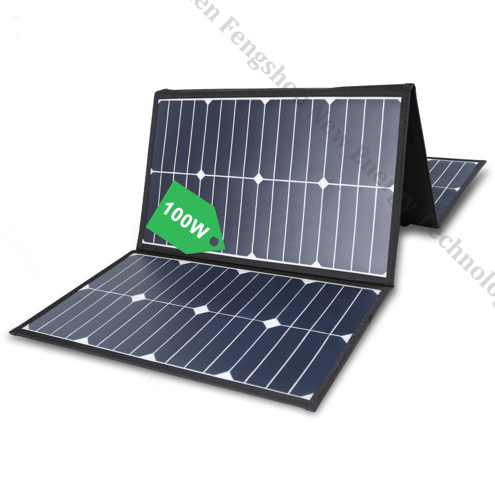 Portable 100 Watt Folding Sola - đánh giá và giá Solar Panel