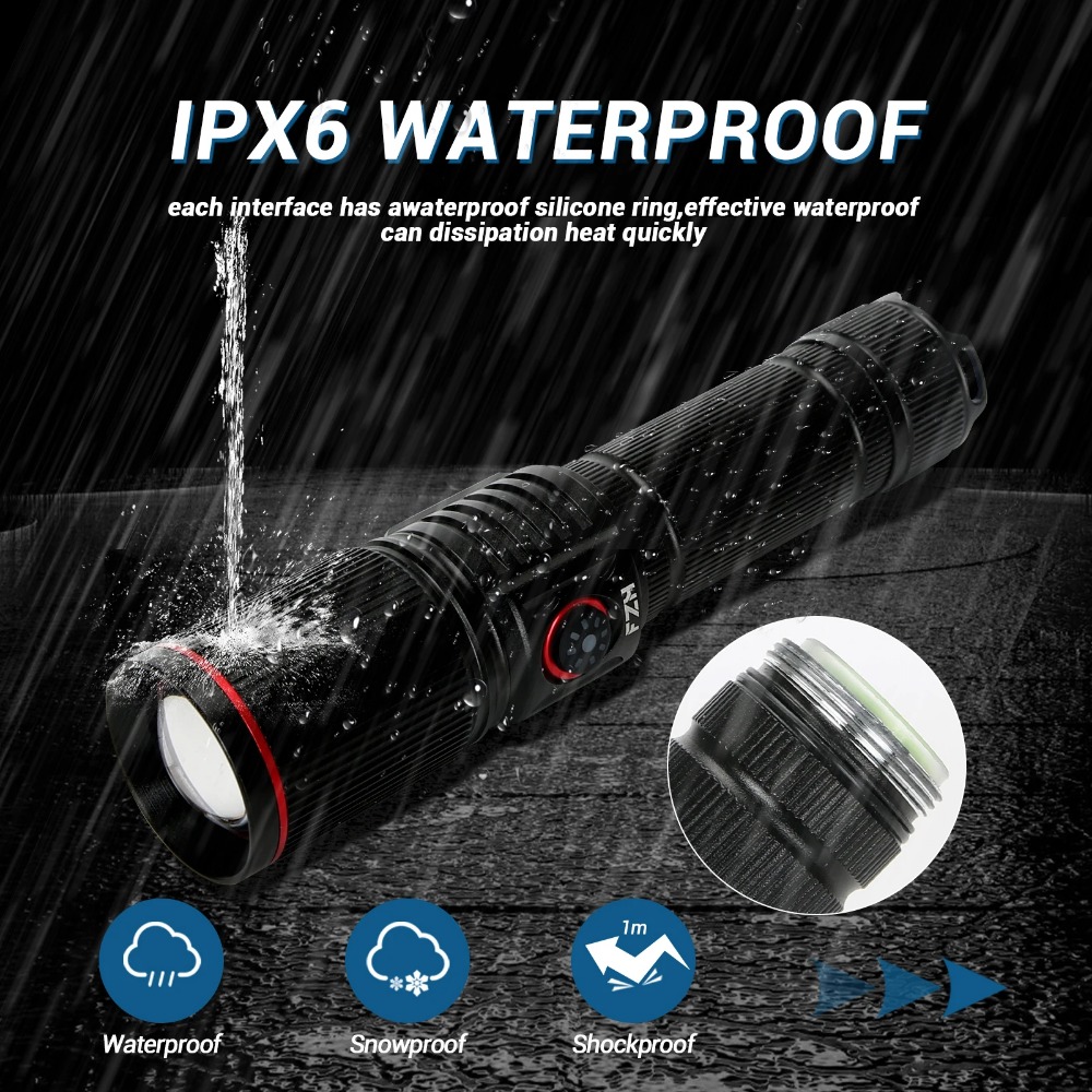 Powerful LED Flashlight Type C - đánh giá và giá Energy Monitor Meter