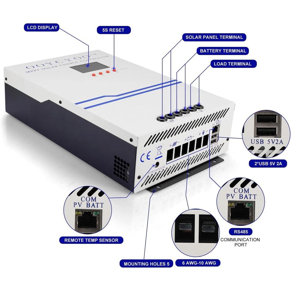 100 Amp MPPT Solar Charge Cont - đánh giá và giá Solar Panel